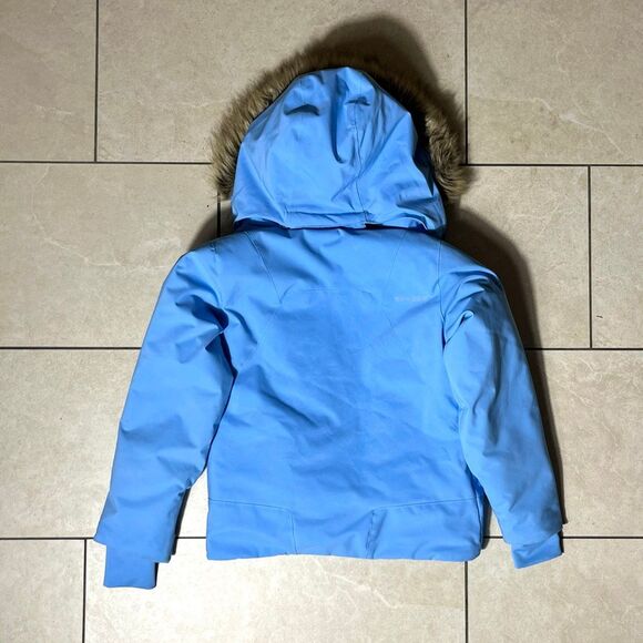 Spyder Girls Geneva Light Blue Winter Jacket Size 10 - Picture 8 of 10